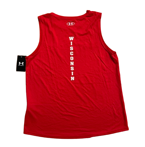 CC Crawford Wisconsin Volleyball SIGNED Team Issued Workout Tank (Size L)
