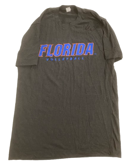 Elli McKissock Florida Volleyball SIGNED Player Exclusive Workout Shirt (Size M)