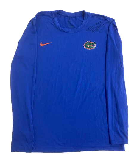 Elli McKissock Florida Volleyball SIGNED Team Issued Long Sleeve Workout Shirt (Size M)