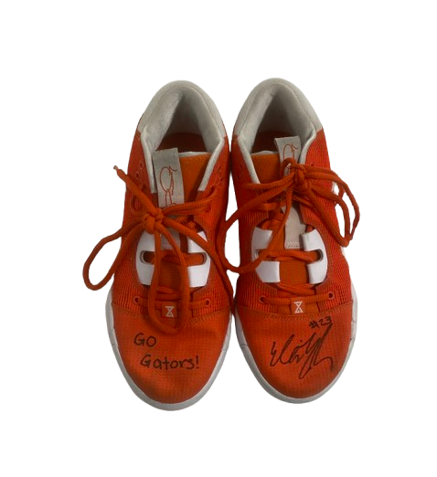 Elli McKissock Florida Volleyball Team Issued Signed & Inscribed "GO GATORS!" Game Worn Shoes (Size 6.5)