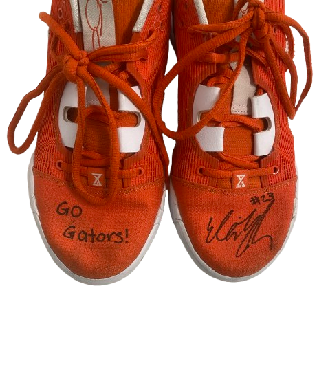 Elli McKissock Florida Volleyball Team Issued Signed & Inscribed "GO GATORS!" Game Worn Shoes (Size 6.5)