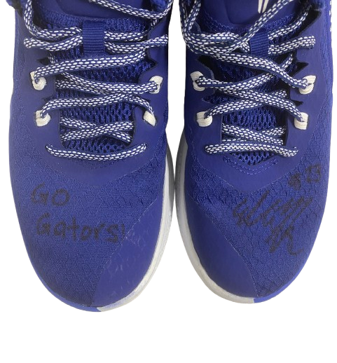 Elli McKissock Florida Volleyball Team Issued Signed & Inscribed "GO GATORS!" Practice Worn Shoes (Size 6.5)