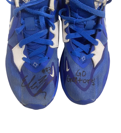 Elli McKissock Florida Volleyball Team Issued SIGNED & INSCRIBED "GO GATORS!" Game Worn Shoes (Size 6.5)