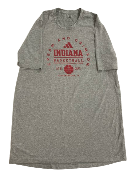 Gabe Cupps Indiana Basketball Player Exclusive "CREAM & CRIMSON" Workout Shirt (Size LT)