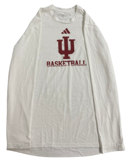 Gabe Cupps Indiana Basketball Player Exclusive Long Sleeve Shirt (Size LT)