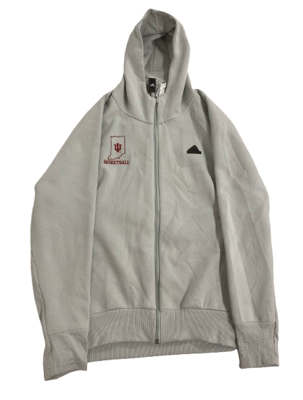Gabe Cupps Indiana Basketball Player Exclusive Premium Zip-Up Jacket (Size L)