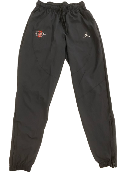 Micah Parrish San Diego State Basketball Player Exclusive Sweatpants (Size LT)