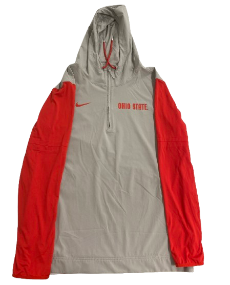 Micah Parrish Ohio State Basketball Player Exclusive Quarter-Zip Jacket (Size LT)