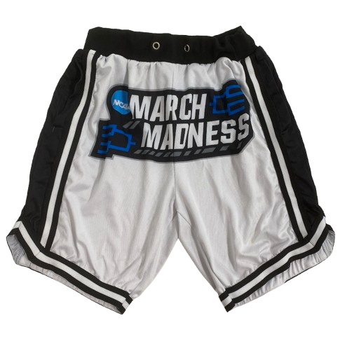 Micah Parrish San Diego State Basketball Exclusive NCAA Tournament "MARCH MADNESS" Tournament Shorts (Size L)