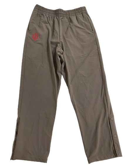 Gabe Cupps Indiana Basketball Player Exclusive Sweatpants with Snap-Button Bottoms (Size L)