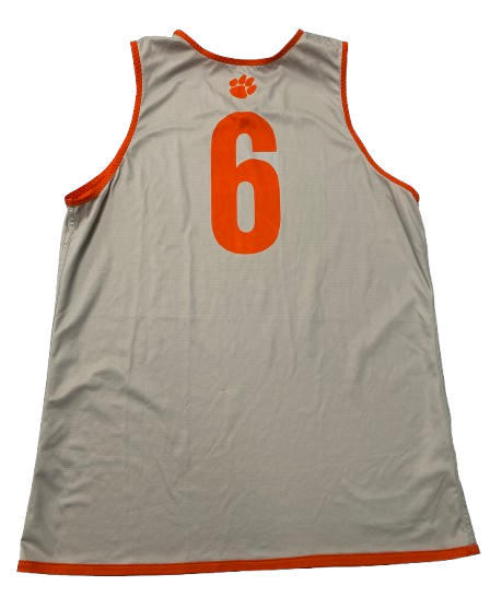 Myles Foster Clemson Basketball Player Exclusive Reversible Practice Jersey (Size L)
