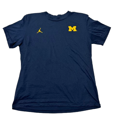 Justin Pippen Michigan Basketball Team Issued Workout Shirt (Size L)