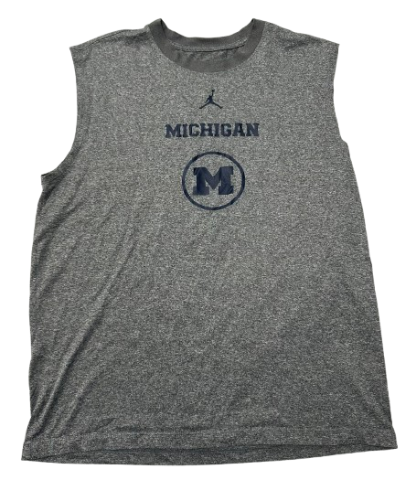 Justin Pippen Michigan Basketball Team Issued Workout Tank (Size M)