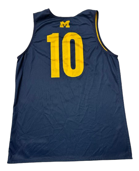 Justin Pippen Michigan Basketball Player Exclusive Reversible Practice Jersey (Size M)