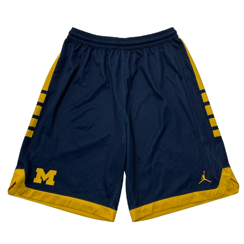 Justin Pippen Michigan Basketball Player Exclusive Practice Shorts (Size M)