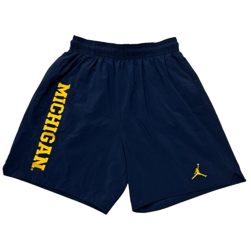 Justin Pippen Michigan Basketball Team Issued Workout Shorts (Size L)