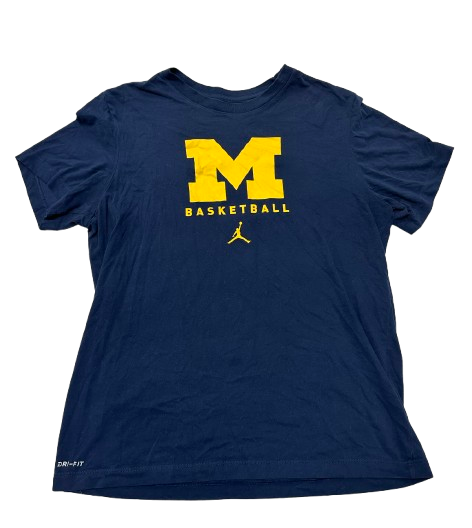 Justin Pippen Michigan Basketball Player Exclusive Workout Shirt (Size L)