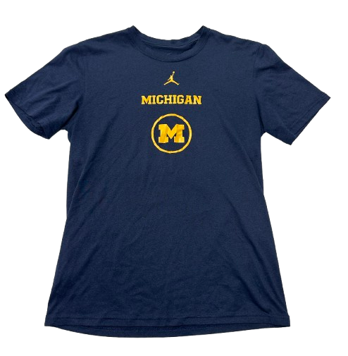 Justin Pippen Michigan Basketball Team Issued Workout Shirt (Size M)