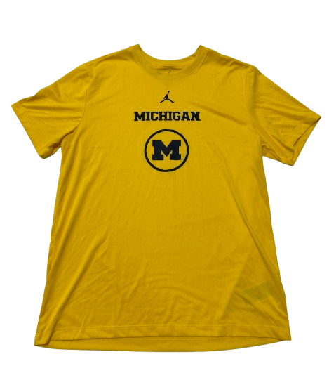 Justin Pippen Michigan Basketball Team Issued Workout Shirt (Size L)