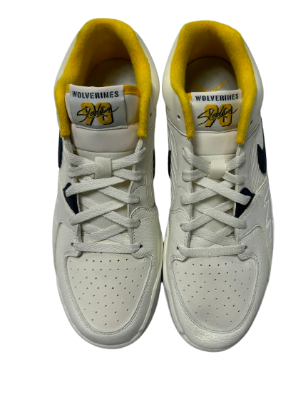 Justin Pippen Michigan Basketball Player Exclusive "Jordan Stadium 90" Shoes (Size 11) - New