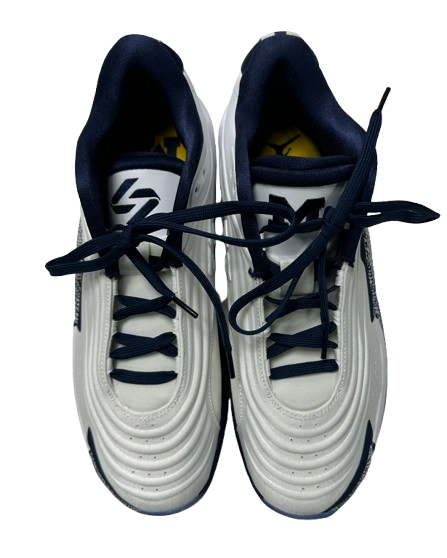 Justin Pippen Michigan Basketball Player Exclusive "Jordan Luka 3 Michigan PE" Shoes (Size 11)