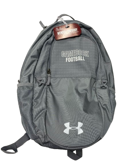 Wendell Gregory South Carolina Football Player Exclusive Travel Backpack with Player Travel Tag