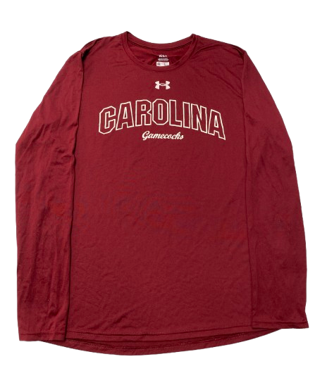 Wendell Gregory South Carolina Football Team Issued Long Sleeve Shirt (Size L)