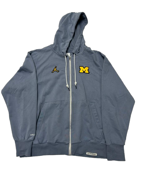 Justin Pippen Michigan Basketball Team Issued Zip-Up Jacket (Size XL)