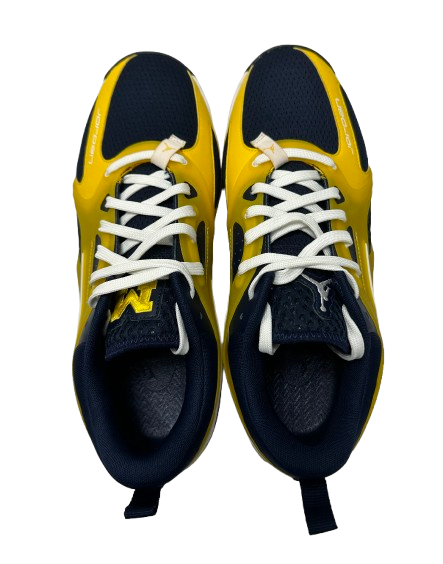 Justin Pippen Michigan Basketball Player Exclusive "Jordan Heir Series Michigan PE" Shoes (Size 11) - New