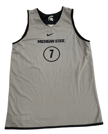 Gehrig Normand Michigan State Basketball Player Exclusive Reversible Practice Jersey (Size L)