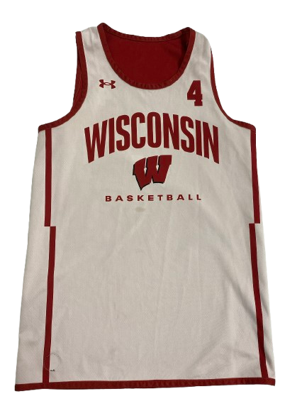 Kamari McGee Wisconsin Basketball Player Exclusive Reversible Practice Jersey (Size M)