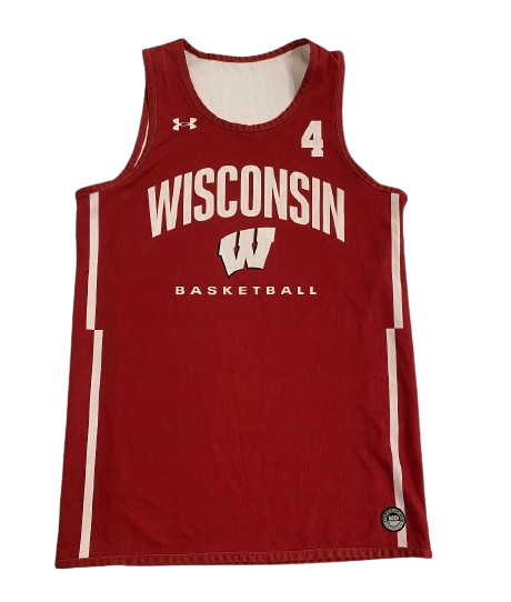 Kamari McGee Wisconsin Basketball Player Exclusive Reversible Practice Jersey (Size M)