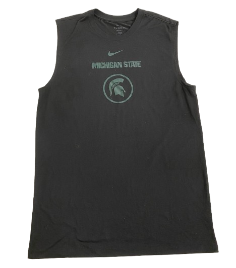Gehrig Normand Michigan State Basketball Team Issued Workout Tank (Size LT)