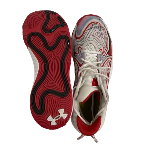 Kamari McGee Wisconsin Basketball Signed & Inscribed"Go Badgers" Game Worn Shoes (Size 12.5) - PHOTOMATCHED