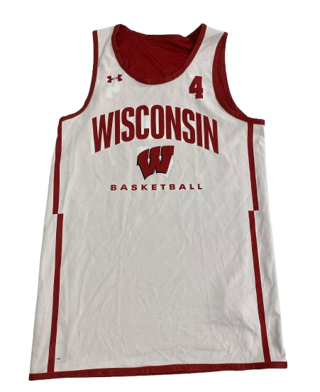 Kamari McGee Wisconsin Basketball Player Exclusive Reversible Practice Jersey (Size M)