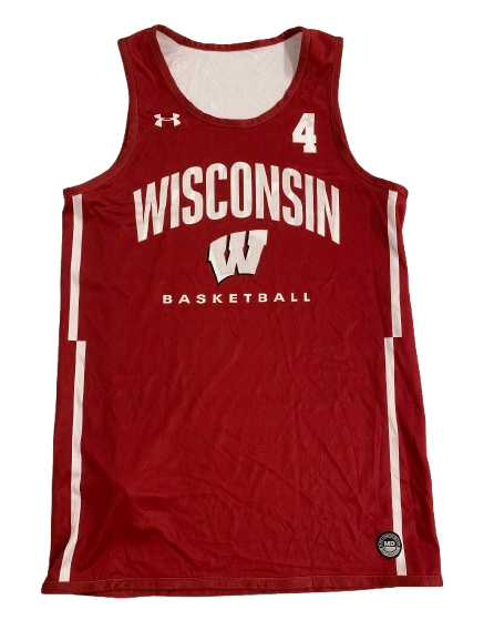 Kamari McGee Wisconsin Basketball Player Exclusive Reversible Practice Jersey (Size M)