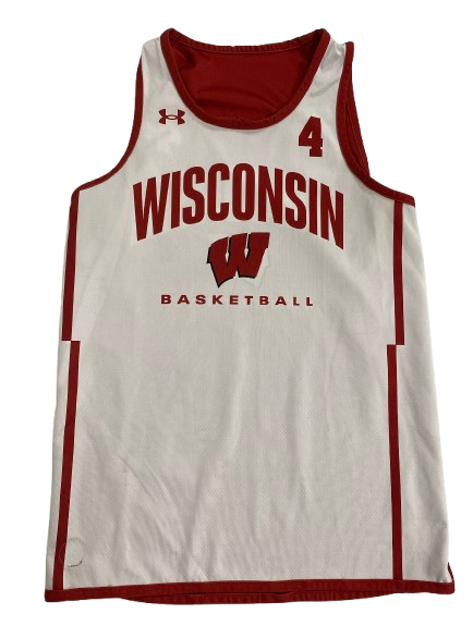 Kamari McGee Wisconsin Basketball Player Exclusive Reversible Practice Jersey (Size M)