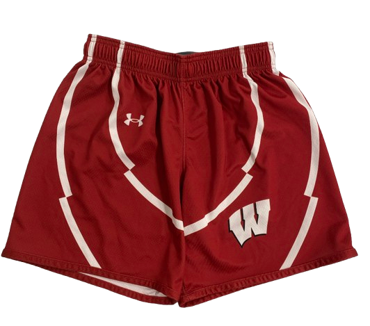 Kamari McGee Wisconsin Basketball Player Practice Shorts (Size M)