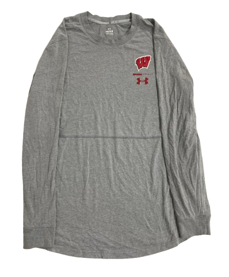 Kamari McGee Wisconsin Basketball Team Issued Long Sleeve Shirt (Size M)
