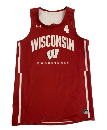 Kamari McGee Wisconsin Basketball Player Exclusive Reversible Practice Jersey (Size M)