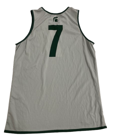 Gehrig Normand Michigan State Basketball Player Exclusive Reversible Practice Jersey (Size L)