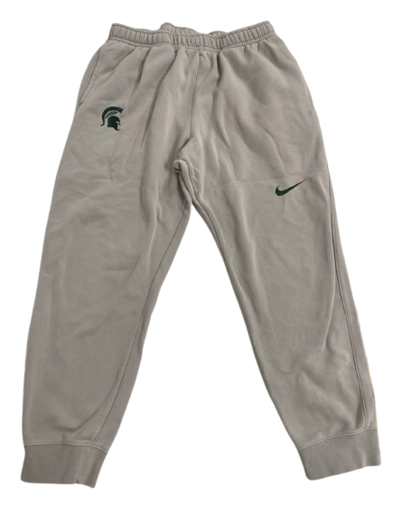 Gehrig Normand Michigan State Basketball Team Issued Sweatpants (Size XL)