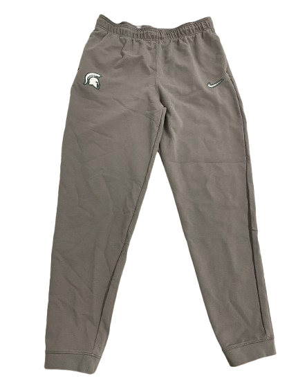 Gehrig Normand Michigan State Basketball Team Issued Sweatpants (Size LT)
