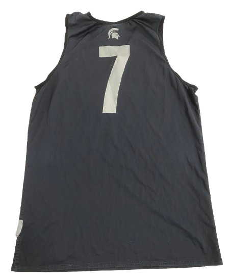 Gehrig Normand Michigan State Basketball Player Exclusive Reversible Practice Jersey (Size L)