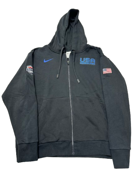 Canyon Barry Team USA Olympics Basketball Player Exclusive Zip-Up Jacket (Size XL)