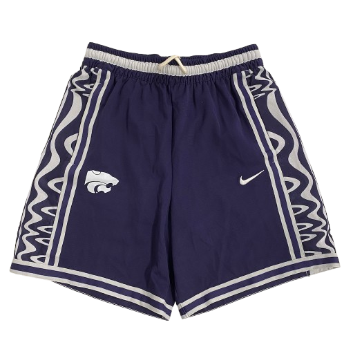 Kansas State Basketball Team Issued Workout Shorts (Size M)