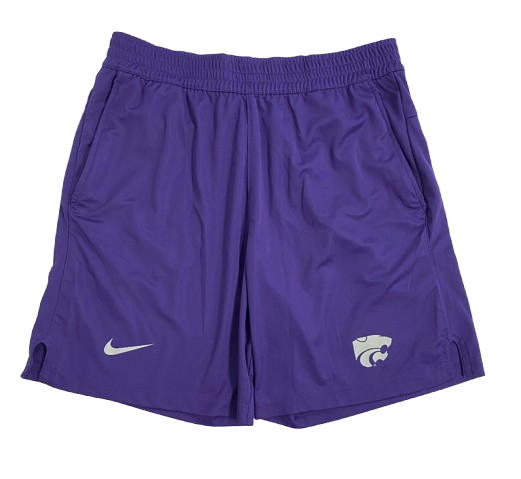 Kansas State Basketball Team Issued Workout Shorts (Size S)