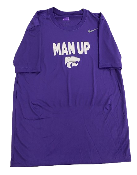 Kansas State Basketball Team Exclusive "MAN UP" Workout Shirt (Size M)