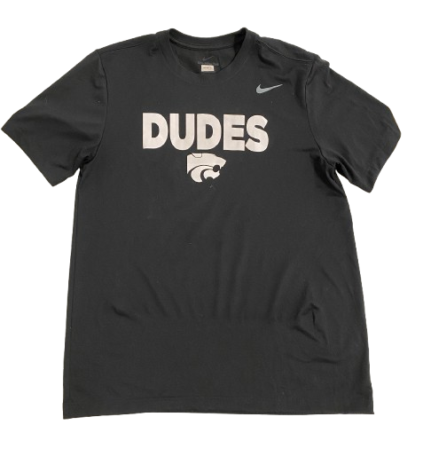 Kansas State Basketball Team Exclusive "DUDES" Workout Shirt (Size M)