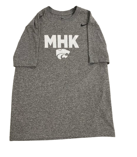 Kansas State Basketball Team Exclusive "MHK - Manhattan Kansas" Workout Shirt (Size M)